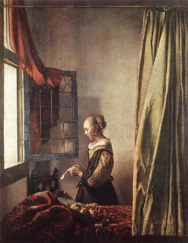 Girl Reading a Letter at an Open Window, Jan Vermeer